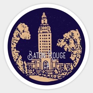 Baton Rouge Vintage Decal Sticker